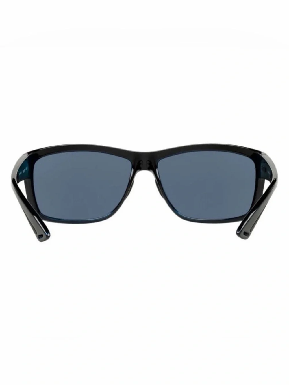 Costa Del Mar Mens Mag Bay Shiny Black Frame Blue Mirror Polarized Sunglasses